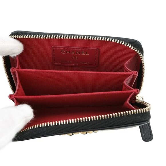 CHANEL CHANEL19/Disneuf coin purse Lambskin Black AP0949 - Picture 8 of 12